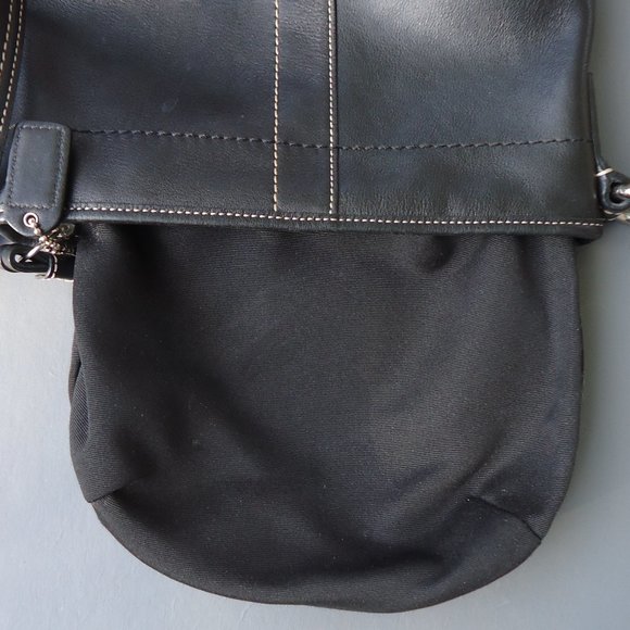 COACH Black Leather Small Crossbody Purse. - Picture 13 of 16